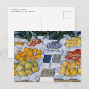 Carte Postale Gustave Caillebotte - Fruits disposés sur un prése