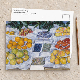 Carte Postale Gustave Caillebotte - Fruits disposés sur un prése