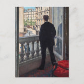 Carte Postale Gustave Caillebotte - Homme à la fenêtre (Devant)