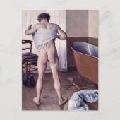 Carte Postale Gustave Caillebotte - Homme au bain (Devant)