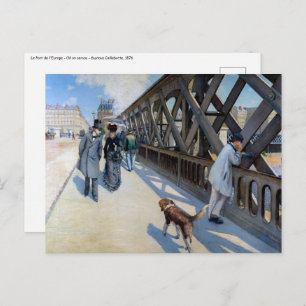 Carte Postale Gustave Caillebotte - Le Pont de l'Europe