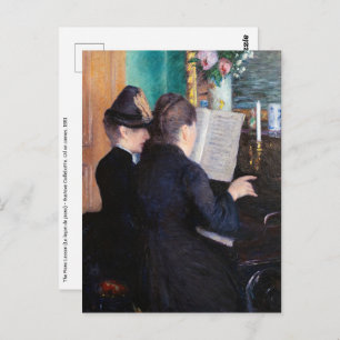 Carte Postale Gustave Caillebotte - Leçon de piano