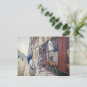 Carte Postale Gustave Caillebotte - Les Peintres De La Maison (Debout devant)