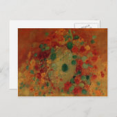 Carte Postale Gustave Caillebotte - Nasturtiums (Devant / Derrière)