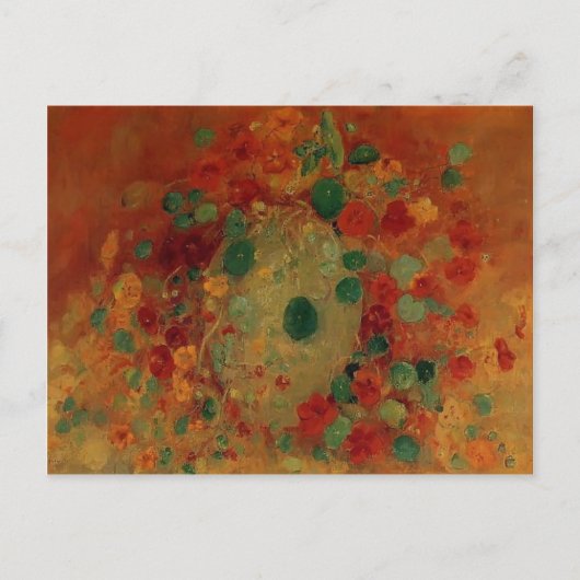 Carte Postale Gustave Caillebotte - Nasturtiums (Devant)