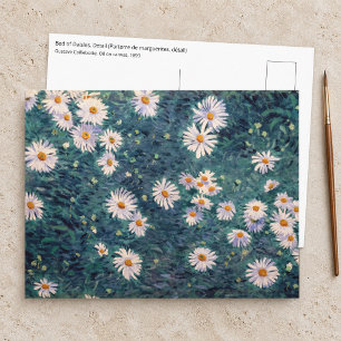 Carte Postale Gustave Caillebotte - Parterre de marguerites, dét