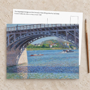 Carte Postale Gustave Caillebotte - Pont à Argenteuil et Seine
