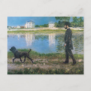 Carte Postale Gustave Caillebotte - Richard Gallo et son chien
