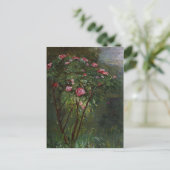 Carte Postale Gustave Caillebotte - Rose Bush en fleurs (Debout devant)
