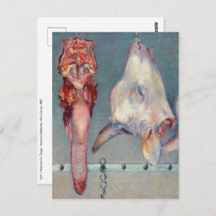 Carte Postale Gustave Caillebotte - Tête de veau et langue d'ox
