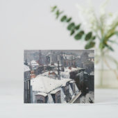 Carte Postale Gustave Caillebotte - Toits dans la neige (Debout devant)