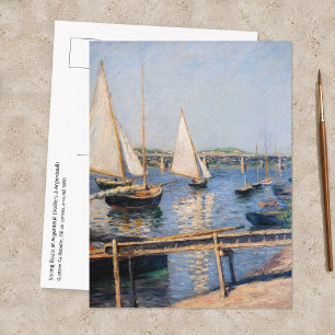 Carte Postale Gustave Caillebotte - Voiliers à Argenteuil