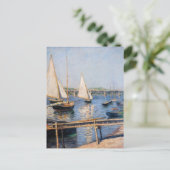 Carte Postale Gustave Caillebotte - Voiliers à Argenteuil (Debout devant)