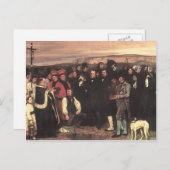 Carte Postale Gustave Courbet - Enterrement à Ornans (Devant / Derrière)