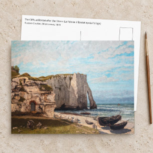 Carte Postale Gustave Courbet - Falaises à Etretat après la temp