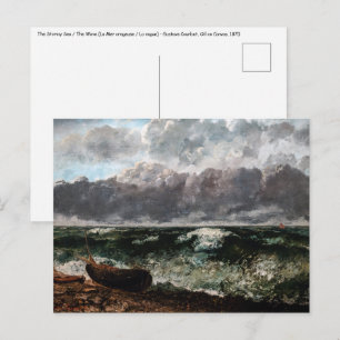 Carte Postale Gustave Courbet - La Mer orageuse / La Vague