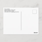 Carte Postale Gustave Courtois Trieur de Mais (Dos)