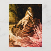 Carte Postale Gustave Doré - Caron Rowing/Dante's Inferno (Devant)