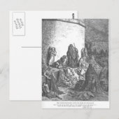 Carte Postale Gustave Dore : Le peuple en deuil (Devant / Derrière)