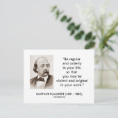 Carte Postale Gustave Flaubert Violent Original Dans Votre Trava (Debout devant)