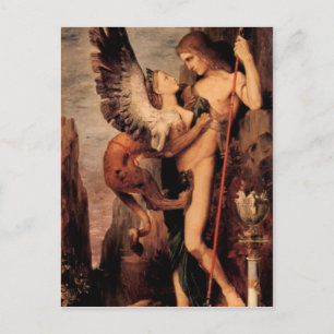 Carte Postale Gustave Moreau - Oedipus et le sphinx