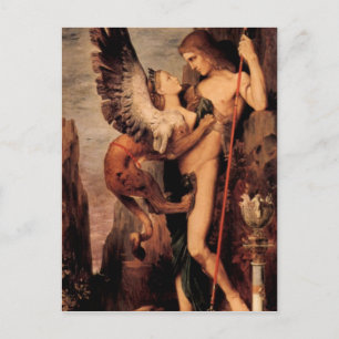 Carte Postale Gustave Moreau - Oedipus et le sphinx