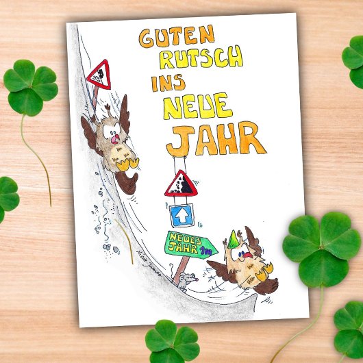 Carte postale GUTEN RUTSCH