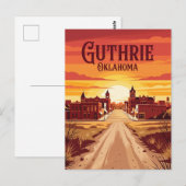 Carte Postale Guthrie États-Unis (Devant / Derrière)