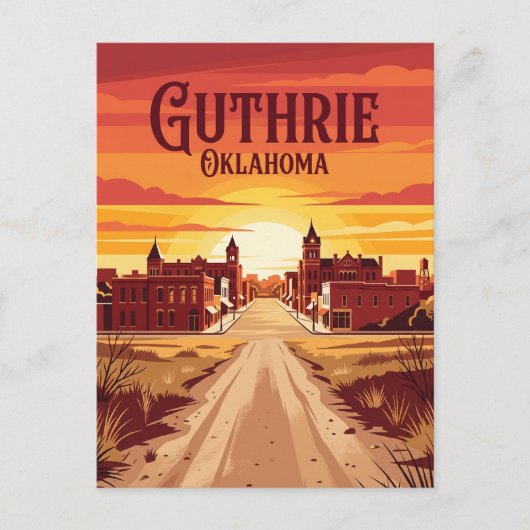 Carte Postale Guthrie États-Unis (Devant)