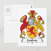 Carte Postale Guthrie Family Crest (Devant / Derrière)