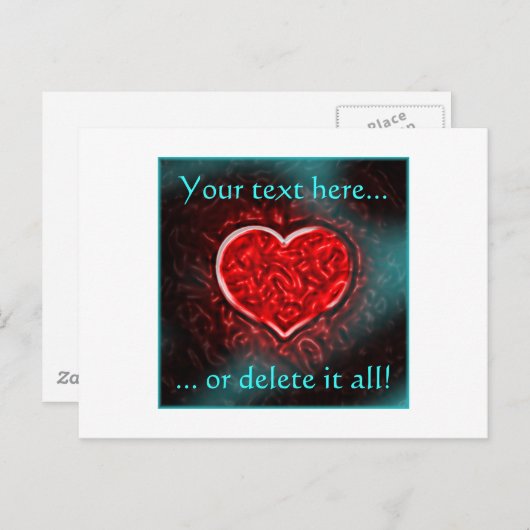 Carte postale Gutsy Valentine (Devant / Derrière)