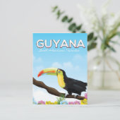 Carte Postale Guyana affiche de voyage paradis sud-américain (Debout devant)