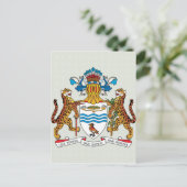 Carte Postale Guyana Détail des armoiries (Debout devant)