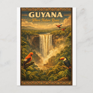Carte Postale GUYANA – Là où la nature rugit