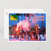 Carte Postale Guyane française - Cayenne - Le Carnaval (Devant / Derrière)