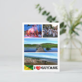 Carte Postale Guyane française - I Love - (Debout devant)