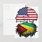 Carte Postale Guyane Guyane Américaine Etats-Unis Drapeau des ra (Devant / Derrière)