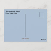 Carte Postale Gyeongbokgung Palace Séoul Corée du Sud (Dos)