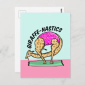 Carte Postale Gymastique de girafe (Devant / Derrière)