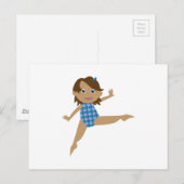 Carte Postale Gymnaste (Devant / Derrière)