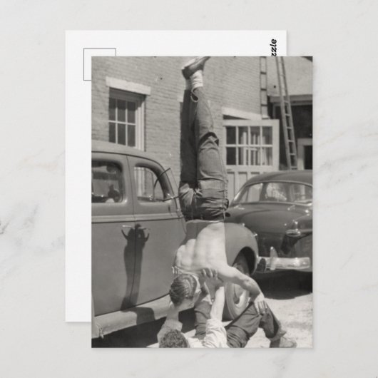 Carte Postale Gymnaste (Devant / Derrière)