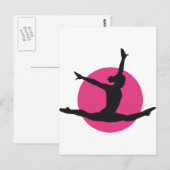 Carte Postale gymnaste (Devant / Derrière)