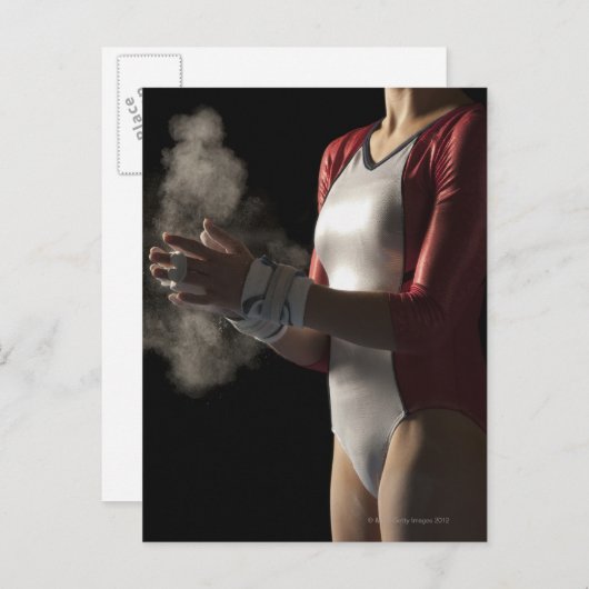 Carte Postale Gymnaste 3 (Devant / Derrière)