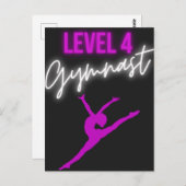 Carte Postale Gymnaste de niveau 4 (Devant / Derrière)