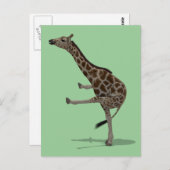 Carte Postale Gymnaste Giraffe (Devant / Derrière)
