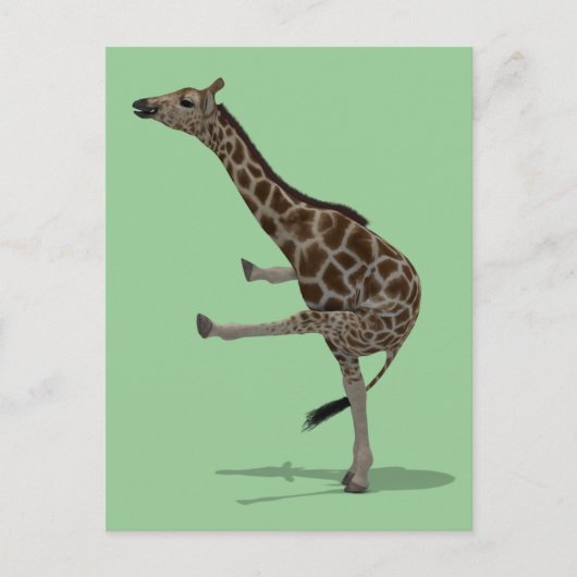 Carte Postale Gymnaste Giraffe (Devant)