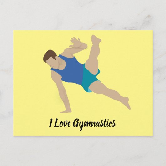 Carte Postale Gymnaste masculin (Devant)