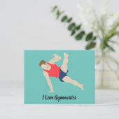 Carte Postale Gymnaste masculin (Debout devant)
