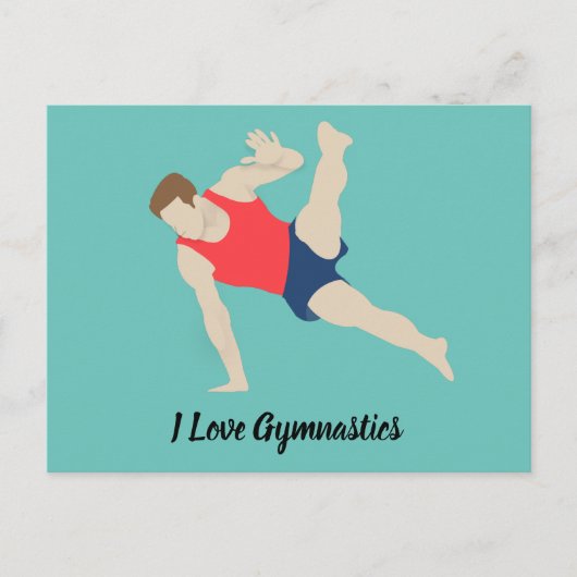 Carte Postale Gymnaste masculin (Devant)