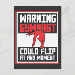Carte Postale Gymnaste pourrait tomber à n'importe quel moment G